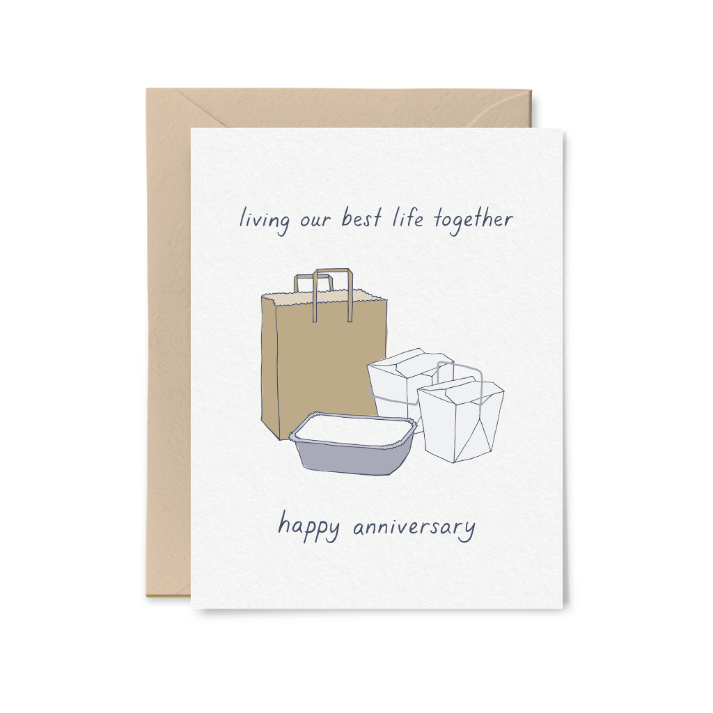 Living Our Best Life Anniversary Card Little Goat Paper Co. Cards - Love - Anniversary