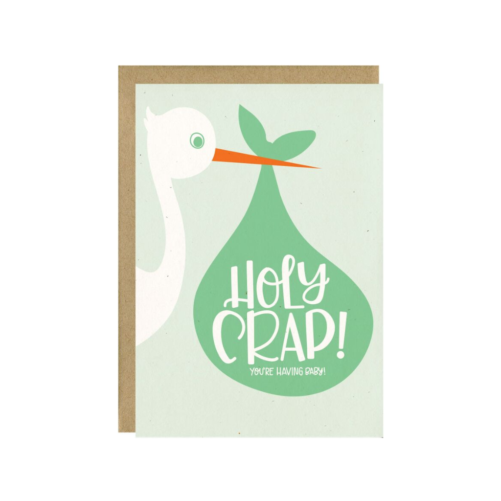 Holy Crap! Baby Card Little Lovelies Studio Cards - Baby