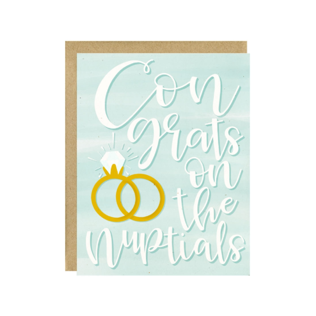 Congrats On The Nuptials Wedding Card Little Lovelies Studio Cards - Love - Wedding