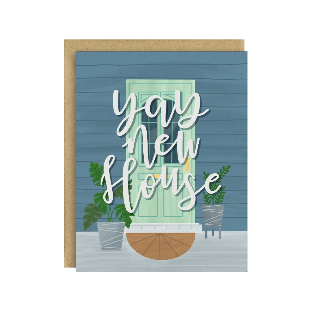 Yay New House Housewarming New Home Card Little Lovelies Studio Cards - New Home