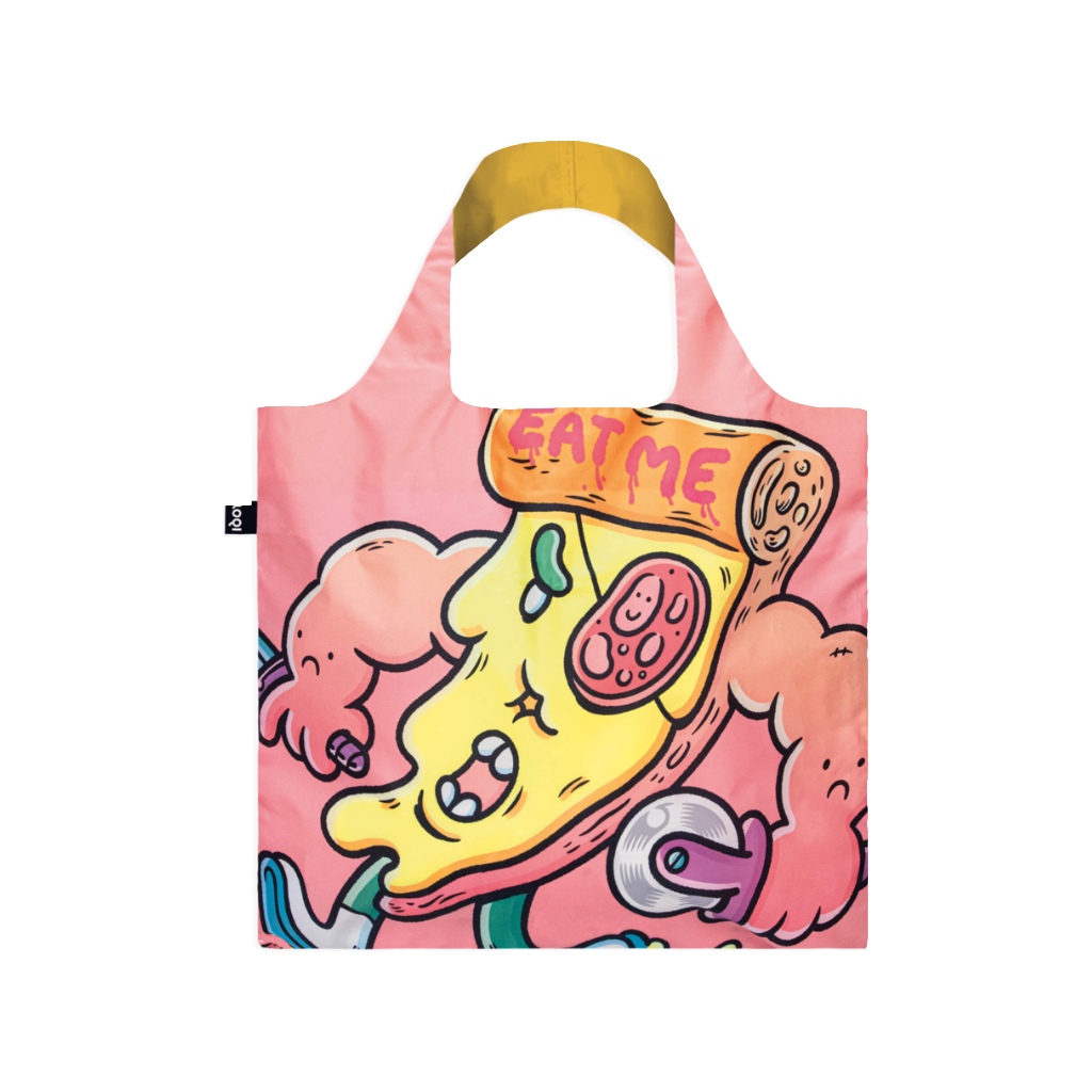 BROSMIND-Slasher the Slice Reusable Tote Bag - Artist Collection Loqi Apparel & Accessories - Bags - Reusable Shoppers & Tote Bags