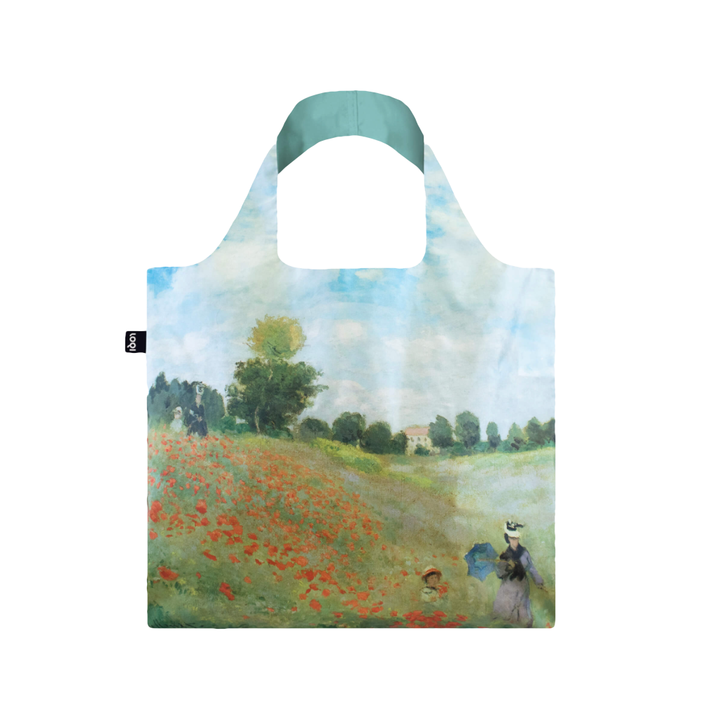 Claude Monet (Wild Poppies) Reusable Tote Bags - Museum Collection Loqi Apparel & Accessories - Bags - Reusable Shoppers & Tote Bags