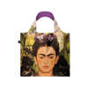 FRIDA KAHLO-Self Portrait with Hummingbird Reusable Tote Bags - Museum Collection Loqi Apparel & Accessories - Bags - Reusable Shoppers & Tote Bags