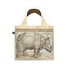 RHINOCEROS Reusable Tote Bags - Albrecht Duerer Collection Loqi Apparel & Accessories - Bags - Reusable Shoppers & Tote Bags