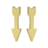 Gold Arrow Earrings - Positive Directions Lucky Feather Jewelry - Earrings