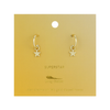 SUPERSTAR - GOLD Splendid Earrings - Single Set Lucky Feather Jewelry - Earrings