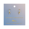 TINY SPARKLES BIG SMILES - GOLD Splendid Earrings - Single Set Lucky Feather Jewelry - Earrings