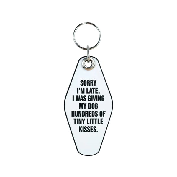 Sorry I'm Late Keychain Meriwether Apparel & Accessories - Keychains