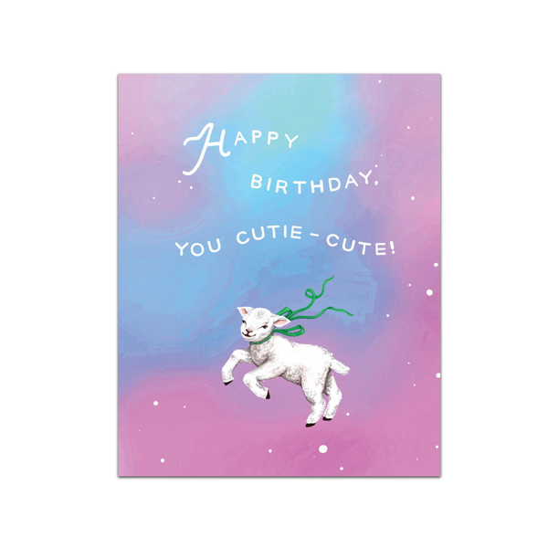 Happy Birthday You Cutie-Cutie Card Middle Sister Card Co Cards - Birthday