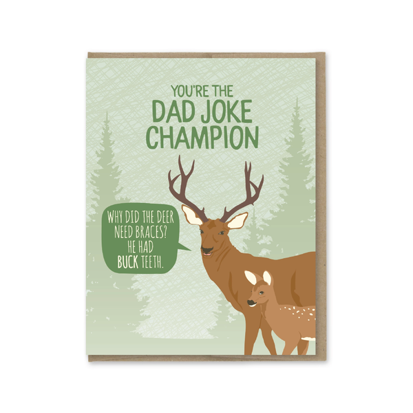 Dad Joke Champion Father's Day Card Modern Printed Matter Cards - Holiday - Father's Day