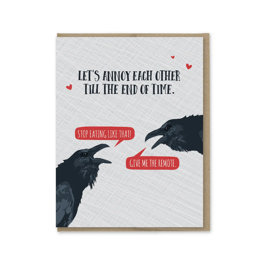 Annoy Each Other Love Card Modern Printed Matter Cards - Love