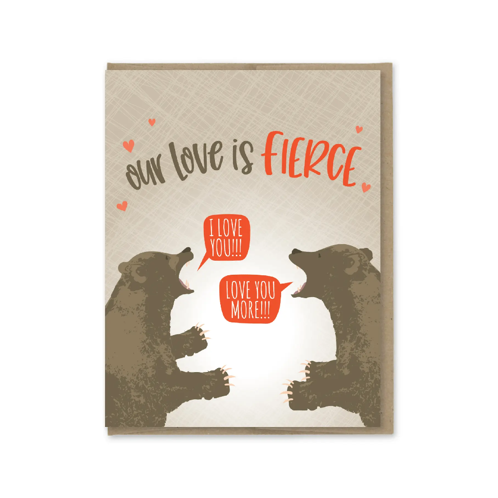 Fierce Love Love Card Modern Printed Matter Cards - Love
