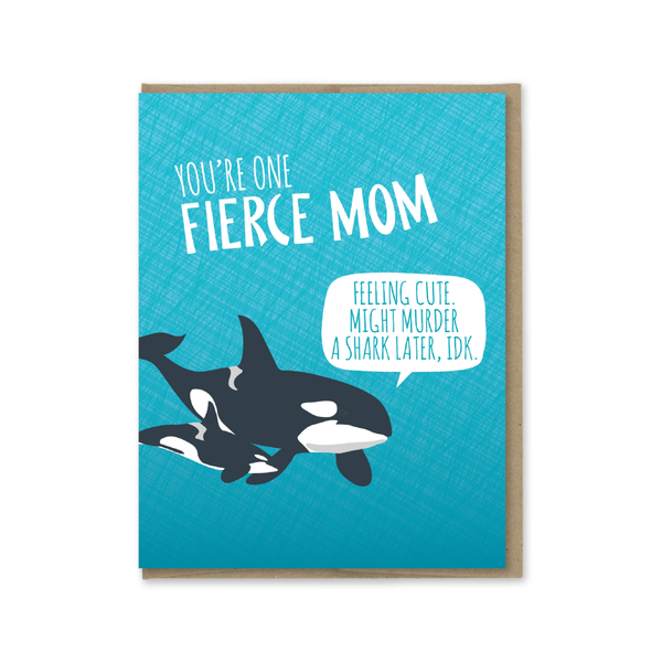 Fierce Mom Mother's Day Card Modern Printed Matter Cards - Mother's Day