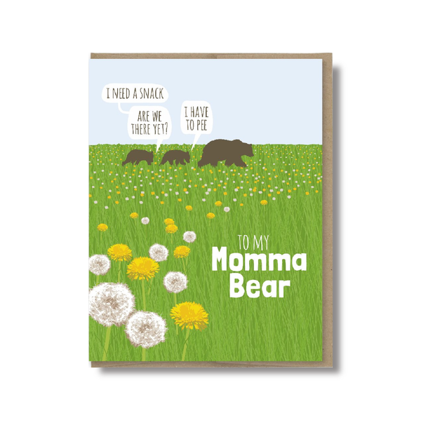 Momma Bear Mother's Day Card Modern Printed Matter Cards - Mother's Day