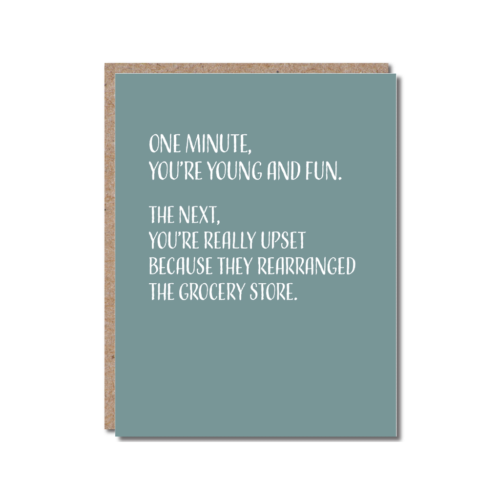 Young &amp; Fun Grocery Store Birthday Card Modern Wit Cards - Birthday