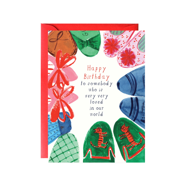 The World Is In Love With You Birthday Card Mr. Boddington's Studio Cards - Birthday