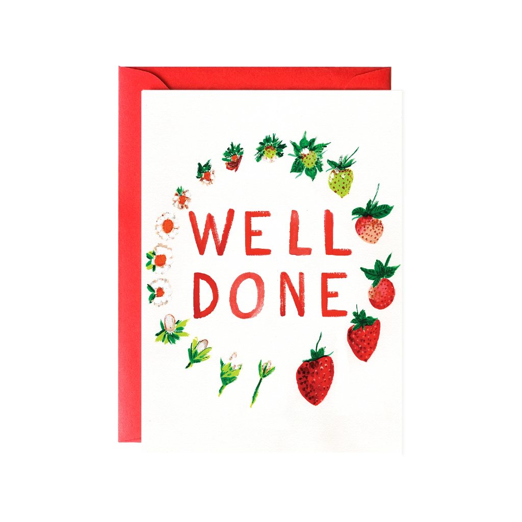 Life Of A Strawberry Encouragement Card Mr. Boddington's Studio Cards - Encouragement