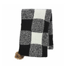 BLACK/WHITE Check Chenille Scarf Mud Pie Apparel & Accessories - Winter - Adult - Scarves & Wraps