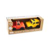 Orange/Yellow Wheat Straw Toy Car Set Mud Pie Baby & Toddler - Baby Toys & Activity Equipment