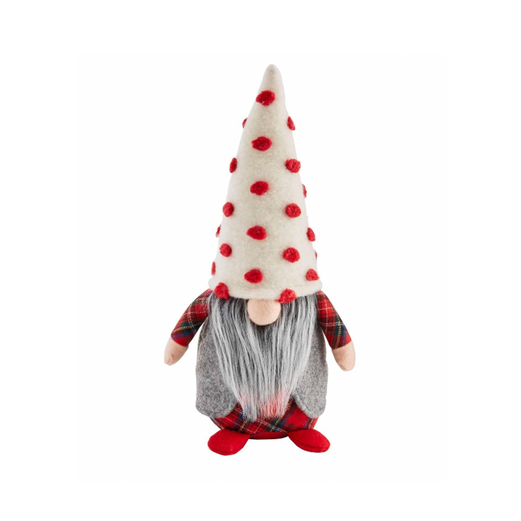 MEDIUM - WHITE SOLID POM HAT Gnome Sitter - Large Mud Pie Holiday - Home