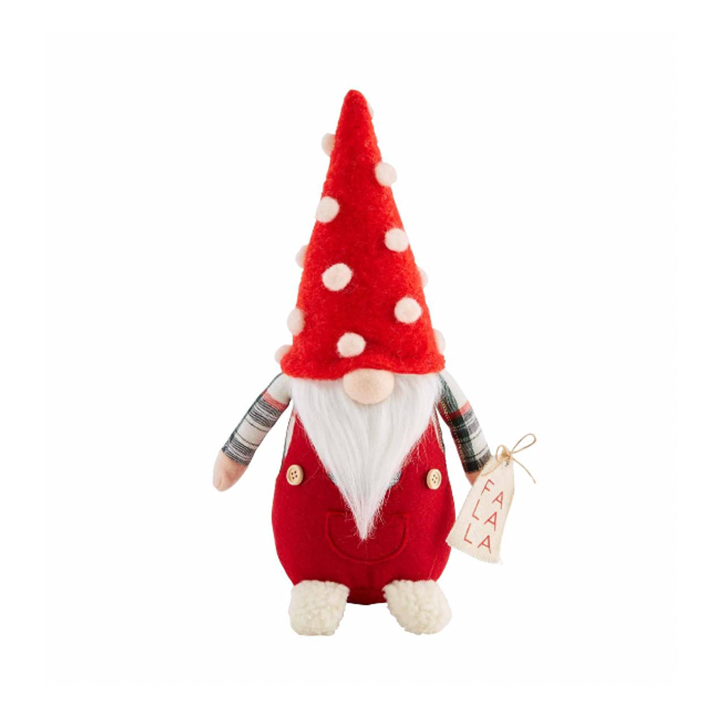 SMALL - RED SOLID POM HAT Gnome Sitter - Large Mud Pie Holiday - Home