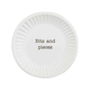 Bits & Pieces Tapas Plates Mud Pie Home - Decorative Trays, Plates, & Bowls