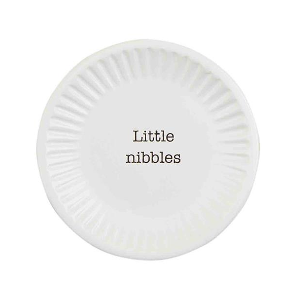 Little Nibbles Tapas Plates Mud Pie Home - Decorative Trays, Plates, & Bowls