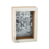 SMALL / 4X6 White Marble Block Frame Mud Pie Home - Frame