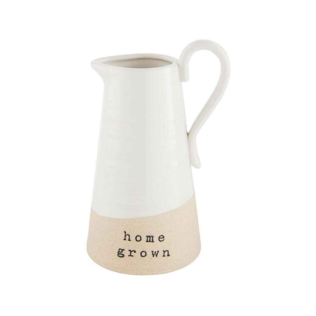 SMALL / HOME GROWN Farm Pitcher Vase Mud Pie Home - Garden - Vases & Planters