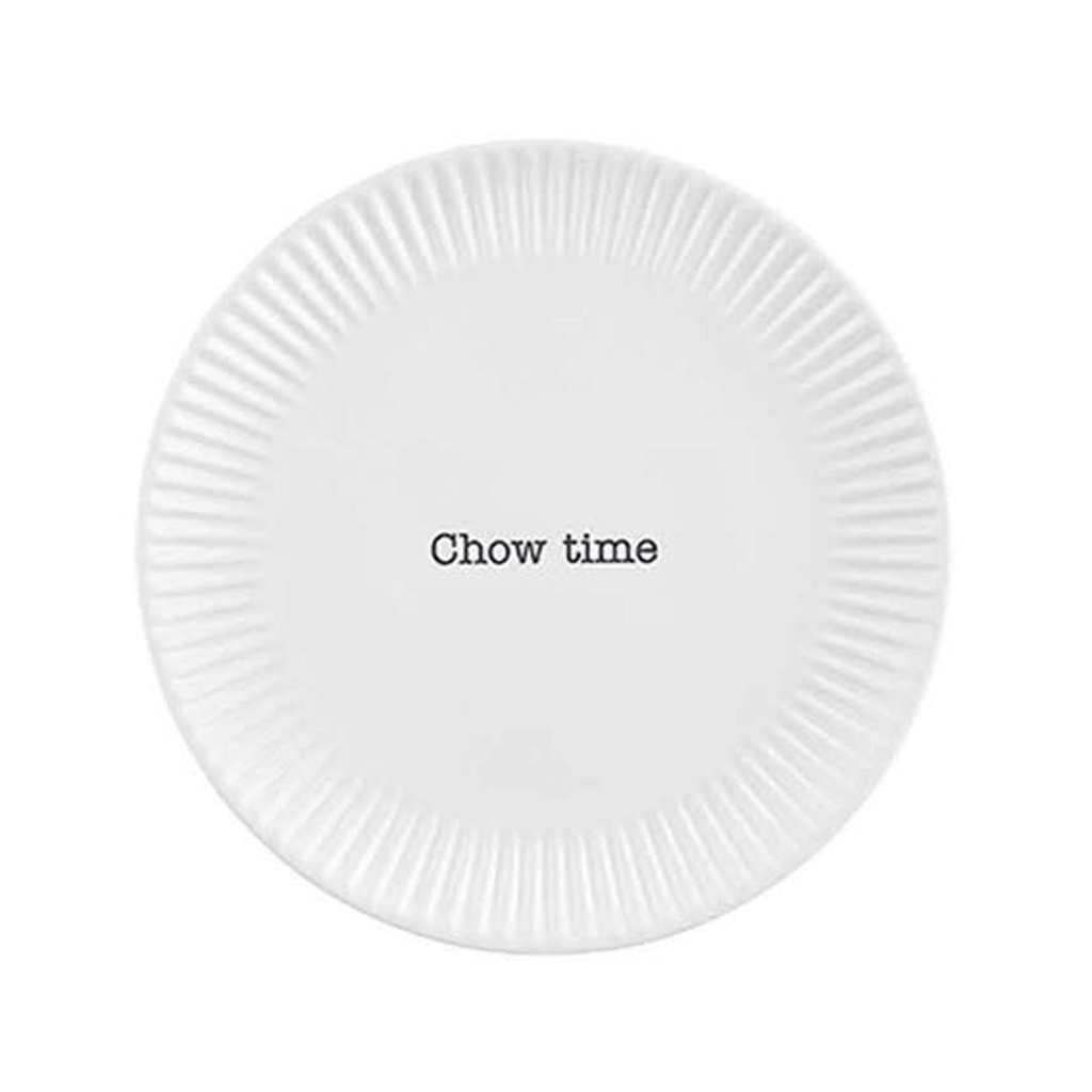 CHOWTIME Salad Plates Mud Pie Home - Kitchen & Dining - Plates, Bowls & Utensils