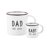 Dad Est. 2023 Enamel Mug Set Mud Pie Home - Mugs & Glasses