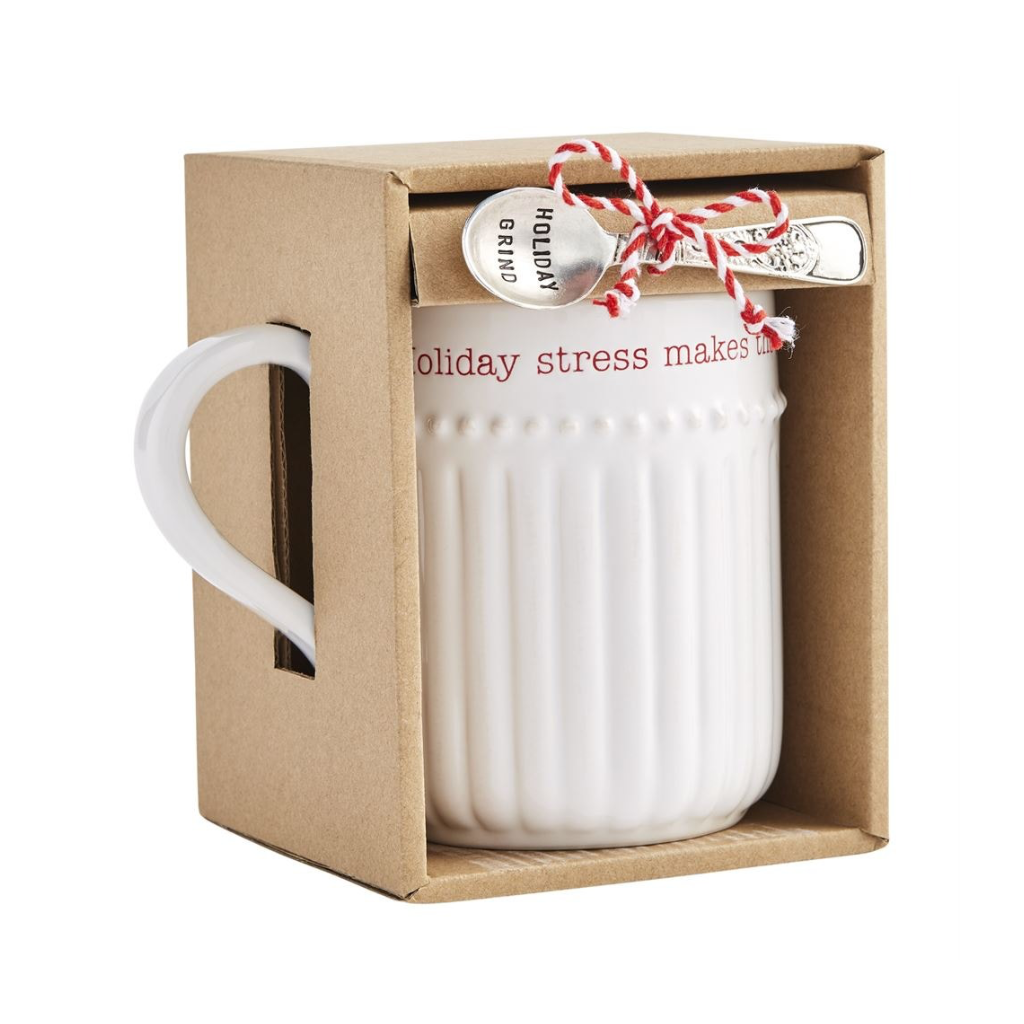 HOLIDAY STRESS Holiday Mug Set Mud Pie Home - Mugs & Glasses