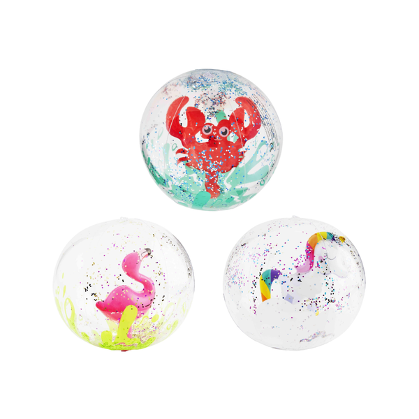 Glitter Character Beach Ball Mud Pie Toys & Games - Puzzles & Games - Games