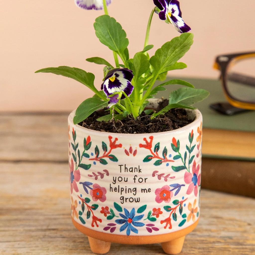 thank you plant pot Thank You Small Artisan Planter from Natural Life – Urban General Store