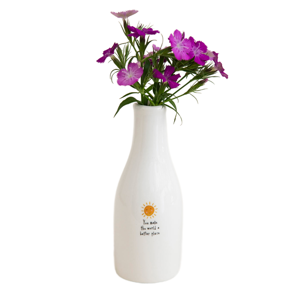 You Make The World A Better Place Bud Vase Natural Life Home - Garden - Vases & Planters