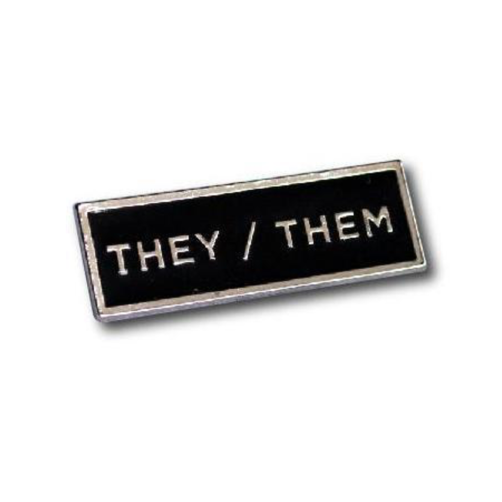 THEY/THEM Pronoun Lapel Pins NEWFRDM Jewelry - Pins