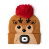REINDEER Tis The Season Christmas Rechargeable LED Pom Hat - Kids Night Scope Apparel & Accessories - Winter - Kids - Hats
