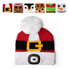 Tis The Season Christmas Rechargeable LED Pom Hat - Kids Night Scope Apparel & Accessories - Winter - Kids - Hats