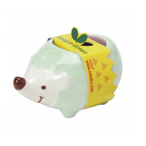 Hedgie Green Hedgehog Planter - Sweet Basil Noted Home - Garden - Plant & Herb Growing Kits