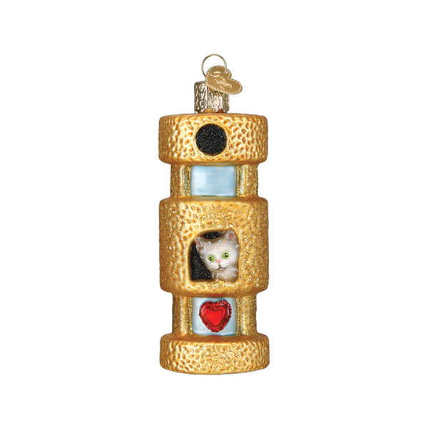 Cat Tower Ornament Old World Christmas Holiday - Ornaments