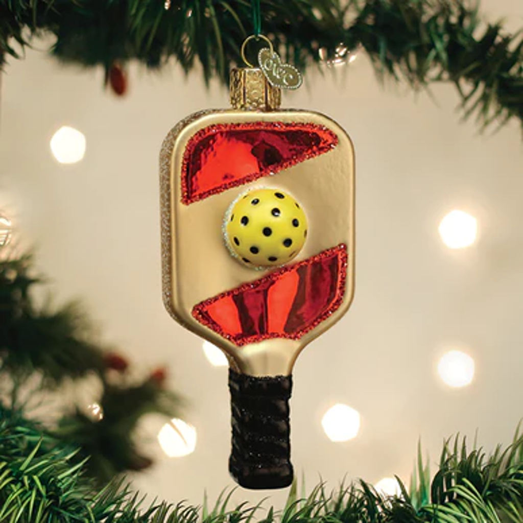 Pickleball Paddle Ornament Old World Christmas Holiday - Ornaments