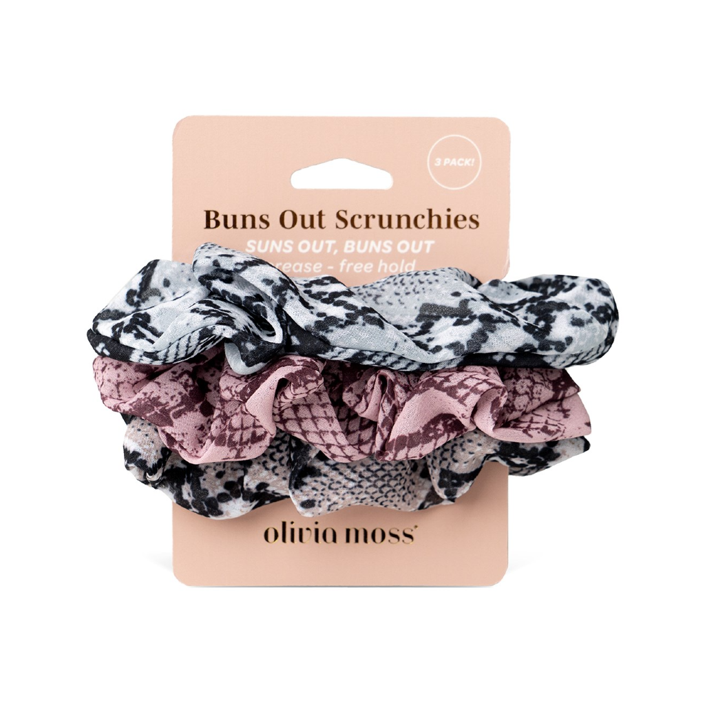 Buns Out Scrunchie Set - Assorted Olivia Moss Apparel & Accessories - Hair Accessories - Hair Claws & Clips