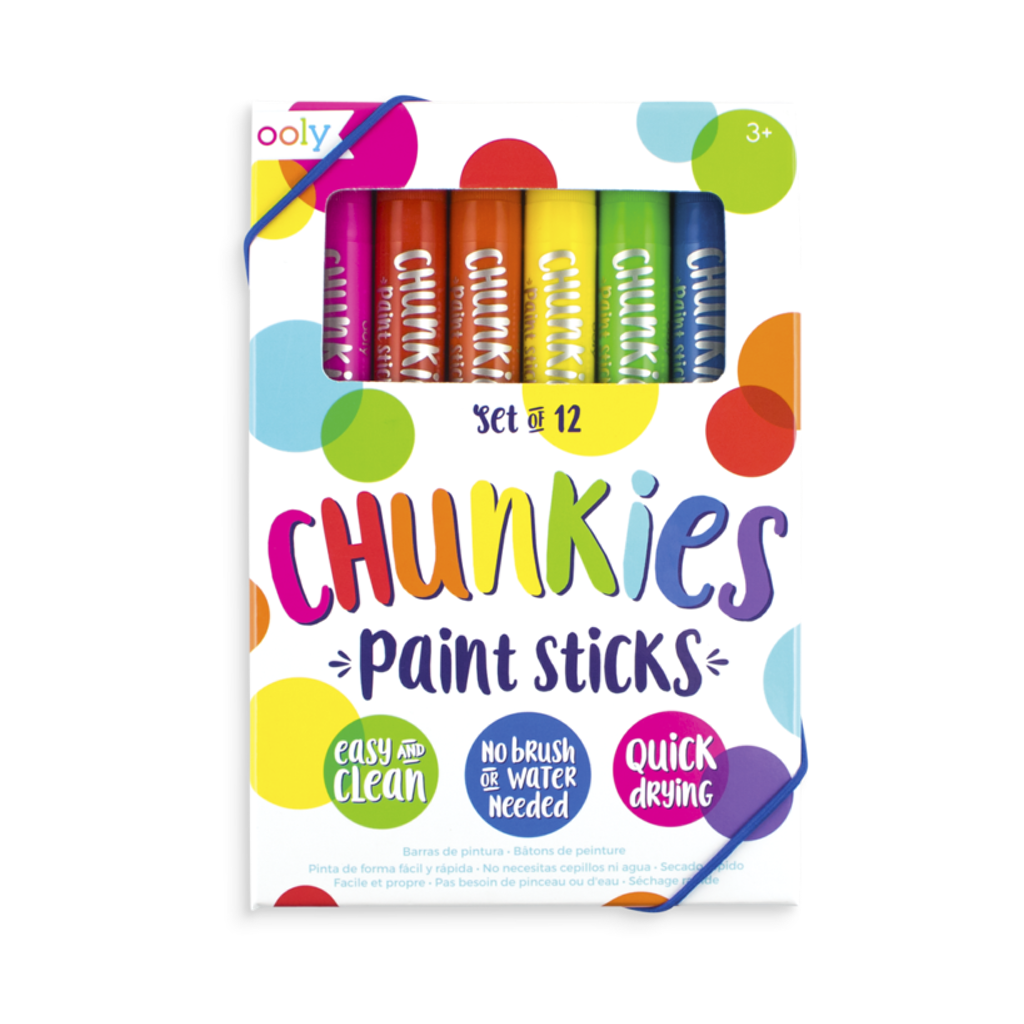 Chunkies Paint Sticks - Set of 12 Ooly Toys & Games - Art & Drawing Toys