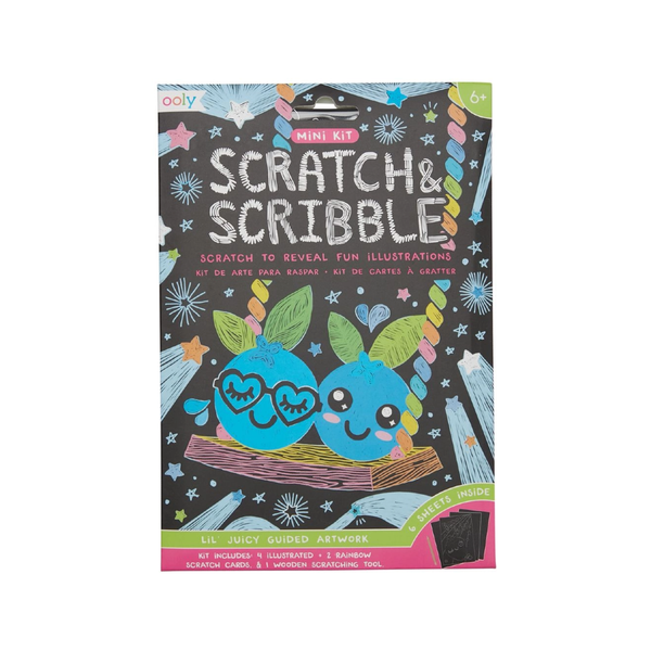 Scratch & Scribble Mini Art Kit - Lil' Juice OOLY Toys & Games - Art & Drawing Toys