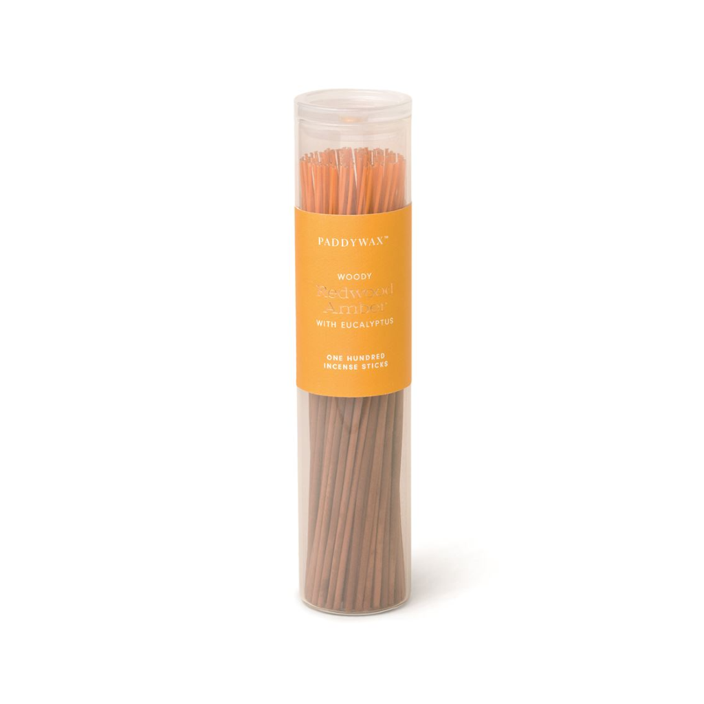 REDWOOD AMBER PDW INCENSE STICKS 100 CT Paddywax Home - Candles - Incense, Diffusers, Air Fresheners & Room Sprays