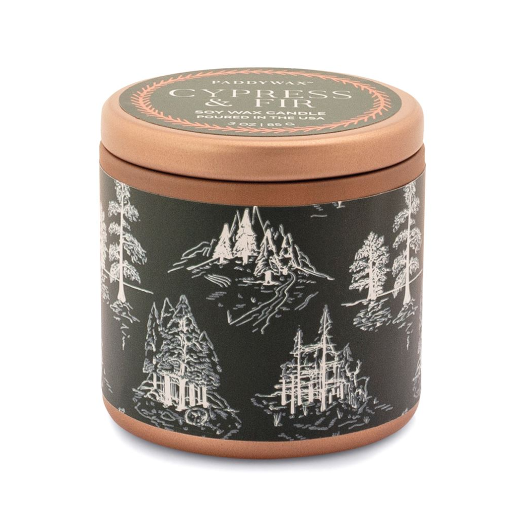 Copper Tin Candle - Cypress & Fir Paddywax Home - Candles - Specialty