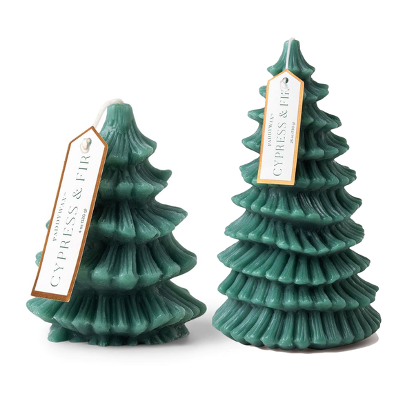 Cypress & Fir Boxed Green Glass Candle