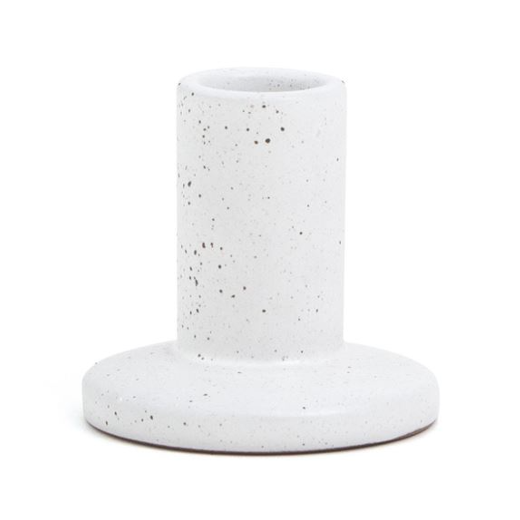Tall Taper Holder - White Speckled Paddywax Home - Candles