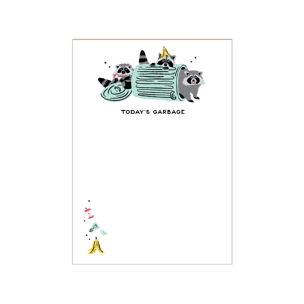 Garbage Raccoons Notepad Party of One Books - Blank Notebooks & Journals - Notepads