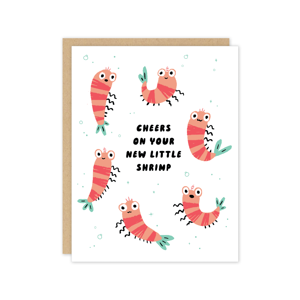 Shrimp Baby Card Party of One Cards - Baby